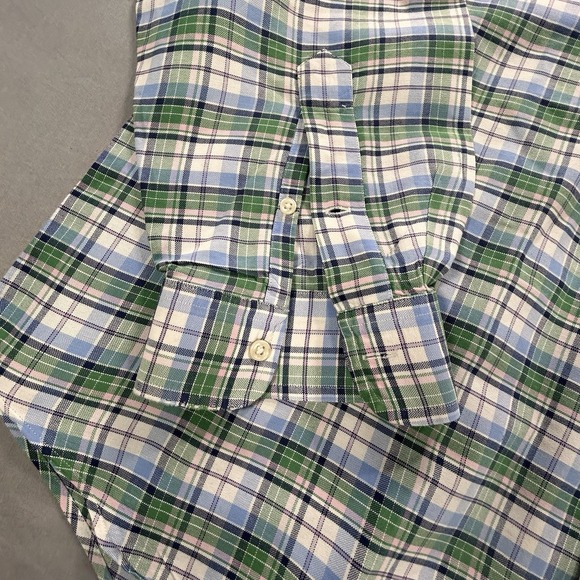 Ralph Lauren Button Classic Fit Pink Logo Down Long Sleeve Shirt XXL Spring - Picture 3 of 14